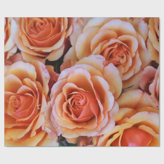 Abstracte Rozen Garden Elegant Floral Wrappin Cadeaupapier (Vlak)