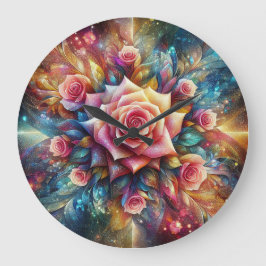Abstracte Rozen Grote Klok