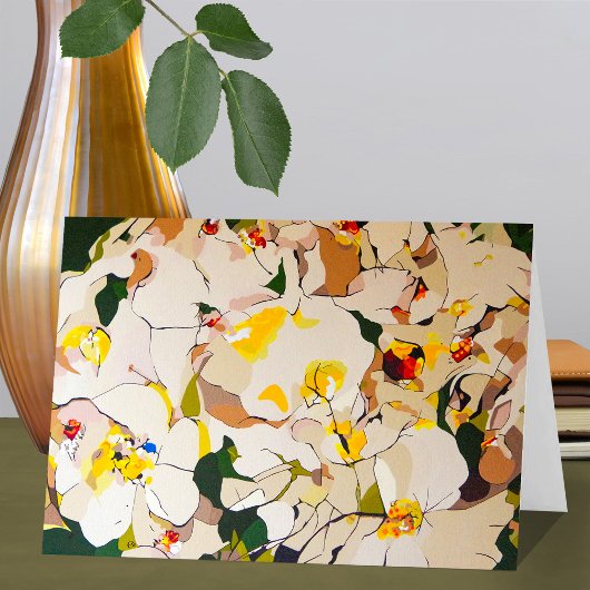 Abstracte Rozen in de namiddag Kaart