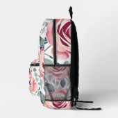 Abstracte Rozen In Pastelkleuren  Bedrukte Rugzak (Rechts)