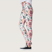 Abstracte Rozen In Pasteltinten Leggings (Links)