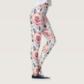 Abstracte Rozen In Pasteltinten Leggings (Rechts)