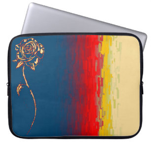 Abstracte rozen laptophoes laptop sleeve