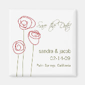 Abstracte Rozen - Personaliseer het! Magneet (Voorkant)