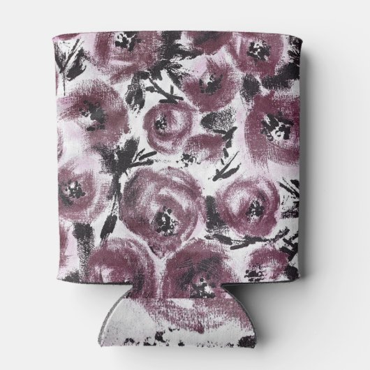 Abstracte rozen stof, diverse texturen. blikjeskoeler (Achterkant)