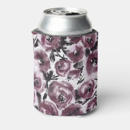 Abstracte rozen stof, diverse texturen. blikjeskoeler (Blikje Achterkant)