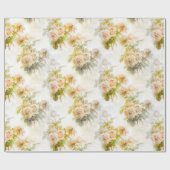 Abstracte  Rozen Tuin Elegante Bloemen Cadeaupapier (Vlak)