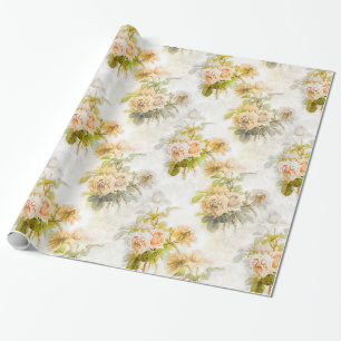 Abstracte  Rozen Tuin Elegante Bloemen Cadeaupapier