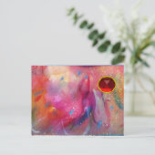 ABSTRACTE RUBY BRIEFKAART (Staand voorkant)