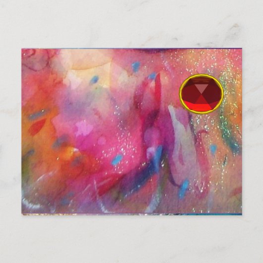 ABSTRACTE RUBY BRIEFKAART (Voorkant)