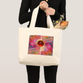 ABSTRACTE RUBY GROTE TOTE BAG (Voorkant (product))