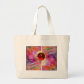 ABSTRACTE RUBY GROTE TOTE BAG (Voorkant)