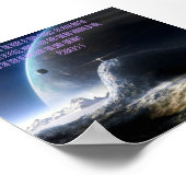 Abstracte ruimte 24-inch x 24-inch Poster met Psal (Hoek)