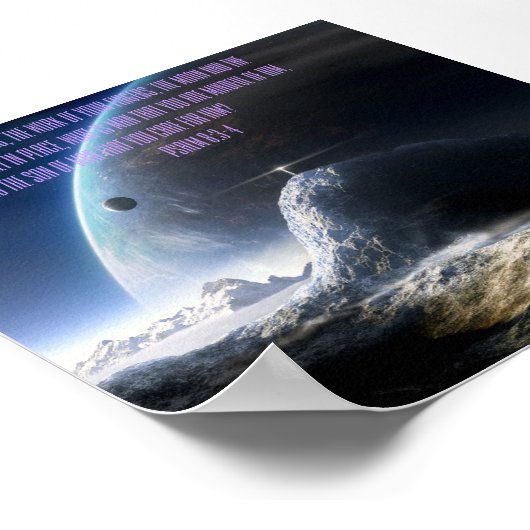 Abstracte ruimte 24-inch x 24-inch Poster met Psal (Hoek)