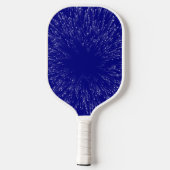Abstracte ruimte blauw en witte ballast pickleball paddle (Achterkant)