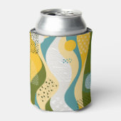 Abstracte ruimte: Gladde lijn Ornamenten. Blikjeskoeler (Blikje Voorkant)