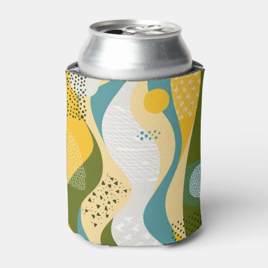 Abstracte ruimte: Gladde lijn Ornamenten. Blikjeskoeler (Blikje Voorkant)