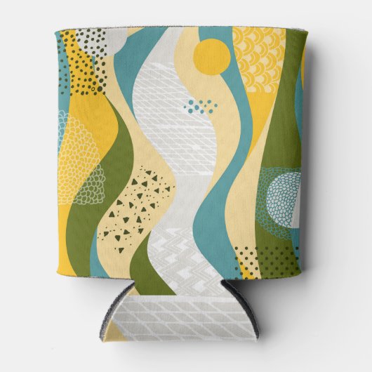 Abstracte ruimte: Gladde lijn Ornamenten. Blikjeskoeler (Voorkant)