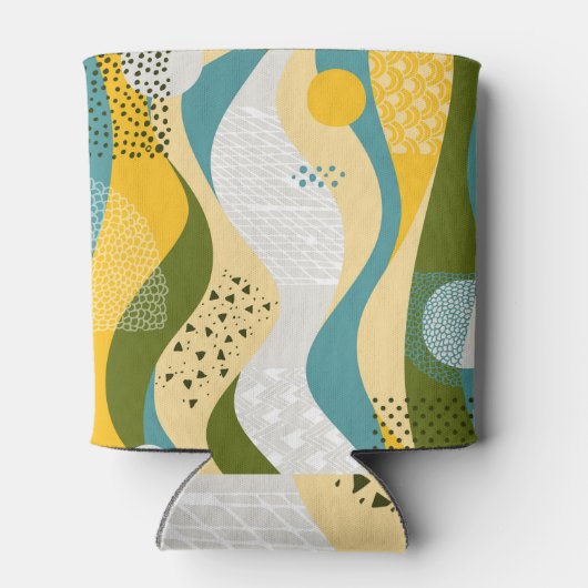 Abstracte ruimte: Gladde lijn Ornamenten. Blikjeskoeler (Achterkant)