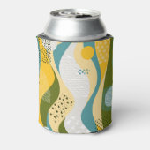 Abstracte ruimte: Gladde lijn Ornamenten. Blikjeskoeler (Blikje Achterkant)