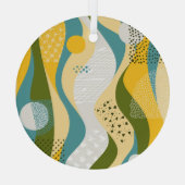 Abstracte ruimte: Gladde lijn Ornamenten. Glas Ornament (Achterkant)