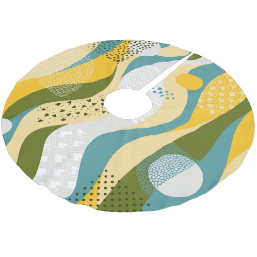 Abstracte ruimte: Gladde lijn Ornamenten. Kerstboom Rok (Gekanteld)