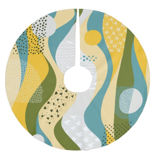 Abstracte ruimte: Gladde lijn Ornamenten. Kerstboom Rok (Voorkant)