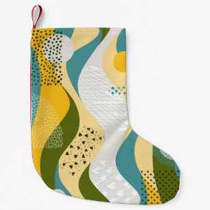 Abstracte ruimte: Gladde lijn Ornamenten. Kleine Kerstsok