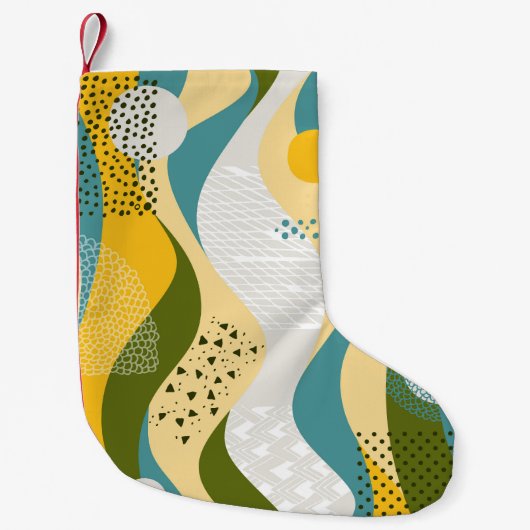 Abstracte ruimte: Gladde lijn Ornamenten. Kleine Kerstsok (Voorkant)
