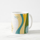 Abstracte ruimte: Gladde lijn Ornamenten. Koffiemok (Voorkant rechts)