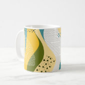 Abstracte ruimte: Gladde lijn Ornamenten. Koffiemok (Voorkant links)