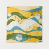 Abstracte ruimte: Gladde lijn Ornamenten. Wandkleed (Voorkant (horizontaal))