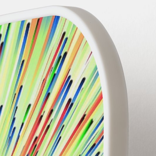 Abstracte ruimte helder groen blaast pickleball paddle (Links Detail)