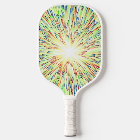 Abstracte ruimte helder groen blaast pickleball paddle (Voorkant)