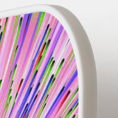 Abstracte ruimte heldere roze pickleball-peddel pickleball paddle (Links Detail)