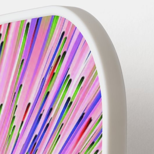 Abstracte ruimte heldere roze pickleball-peddel pickleball paddle (Links Detail)