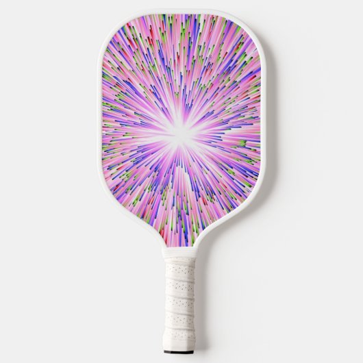 Abstracte ruimte heldere roze pickleball-peddel pickleball paddle (Achterkant)