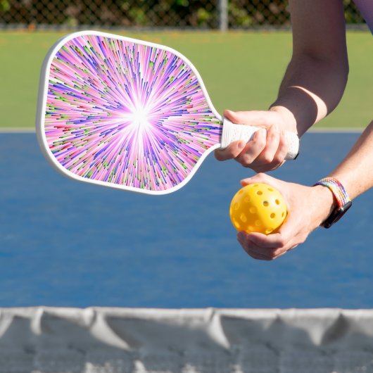 Abstracte ruimte heldere roze pickleball-peddel pickleball paddle (Insitu)
