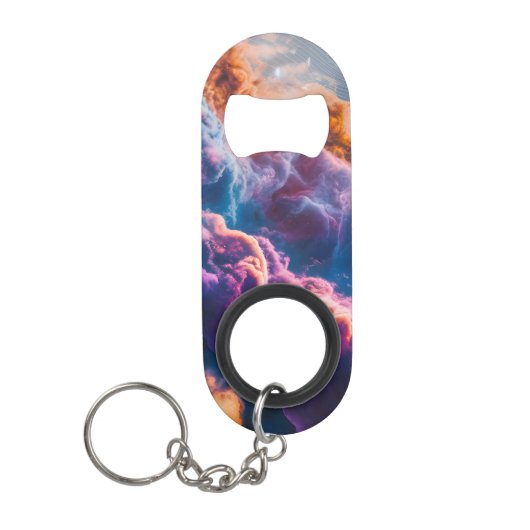 Abstracte ruimte nevel flesopener mini flessenopener (Voorkant)