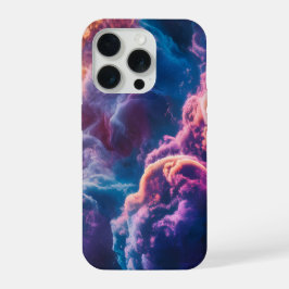 Abstracte ruimte nevel kunst - Kleurrijke IPhone H 15 Pro Case