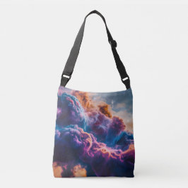 Abstracte ruimte nevel kunst - Kleurrijke kosmisch Crossbody Tas
