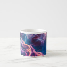 Abstracte ruimte nevel kunst - Kleurrijke kosmisch Espresso Kop