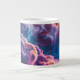 Abstracte ruimte nevel kunst - Kleurrijke kosmisch Grote Koffiekop