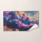 Abstracte ruimte nevel kunst - Kleurrijke kosmisch Handdoek (Handdoek)