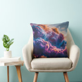 Abstracte ruimte nevel kunst - Kleurrijke kosmisch Kussen (Stoel)