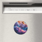 Abstracte ruimte nevel kunst - Kleurrijke kosmisch Magneet (Insitu (Vaatwasser))