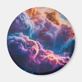 Abstracte ruimte nevel kunst - Kleurrijke kosmisch Magneet