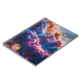 Abstracte ruimte nevel kunst - Kleurrijke kosmisch Notitieboek (Linkerzijde)
