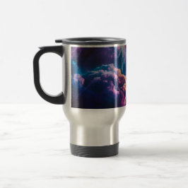 Abstracte ruimte nevel kunst - Kleurrijke kosmisch Reisbeker