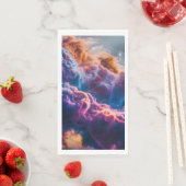 Abstracte ruimte nevel kunst - Kleurrijke kosmisch Servet (Insitu)